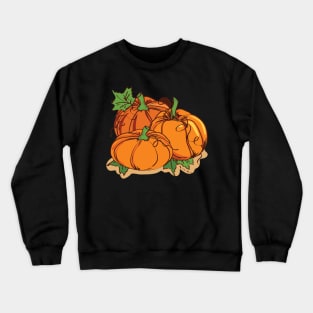 Spooky Pumpkin, Watercolor Pumpkin, Funny Halloween Party Crewneck Sweatshirt